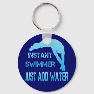 Instant Swimmer Just Add Water Key Ring