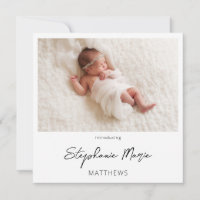 Instant Two Photo Birth Announcement 3