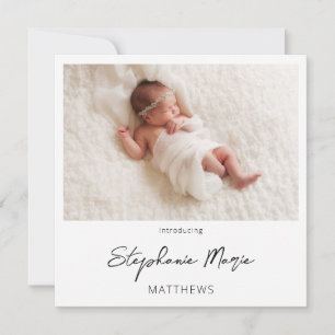 Instant Two Photo Birth Announcement 3