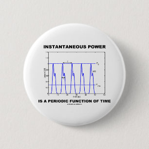 Instantaneous Power Is A Periodic Function Of Time 6 Cm Round Badge