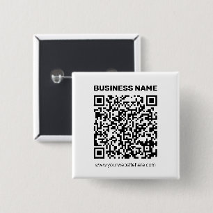 Instantly Create a QR code for Any Website Address 15 Cm Square Badge