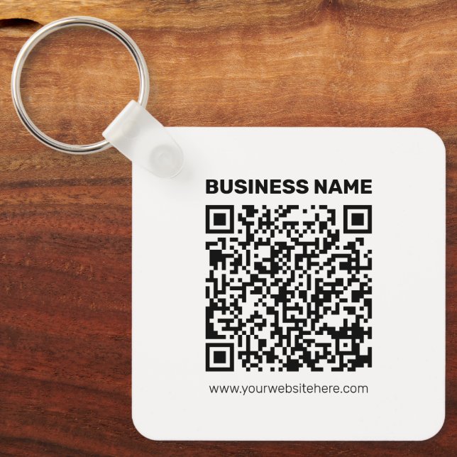 Instantly Create a QR code for Any Website Address Key Ring (Front)