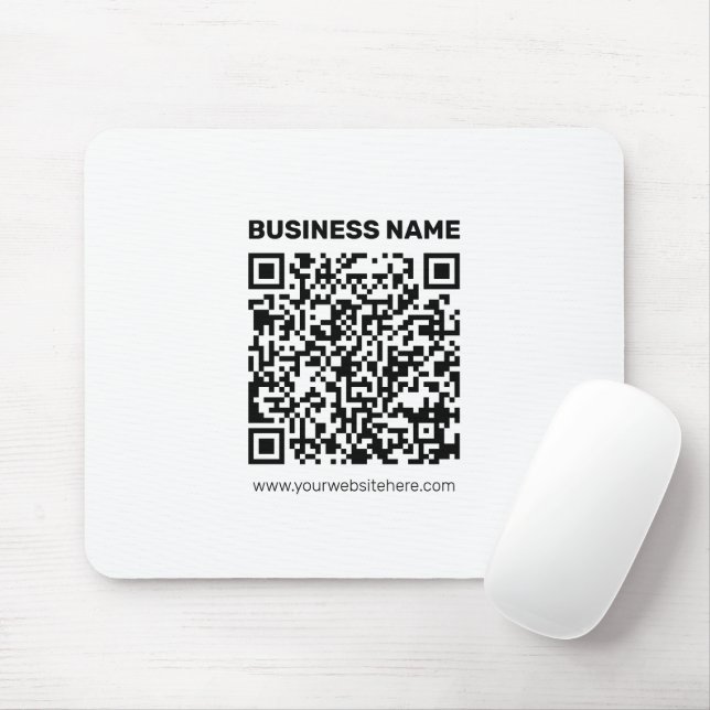 Instantly Create a QR code for Any Website Address Mouse Mat (With Mouse)