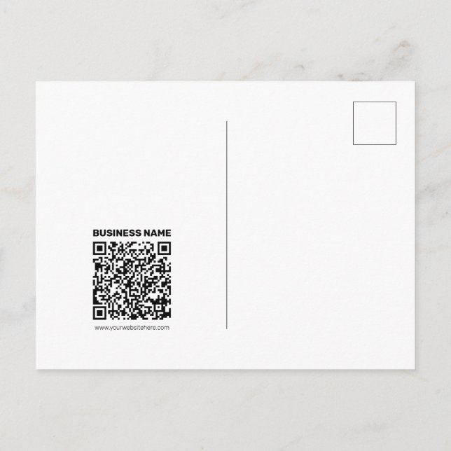 Instantly Create a QR code for Any Website Address Postcard (Back)