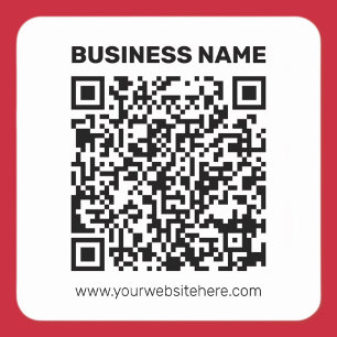 Instantly Create a QR code for Any Website Address Square Sticker