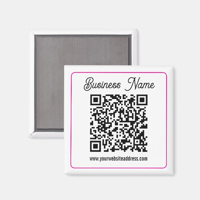 Instantly Create a Scannable QR code for Business Magnet (Front/Back)