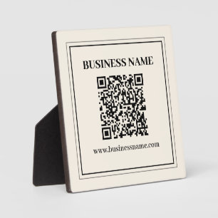 Instantly Create a Scannable QR code for Business Plaque