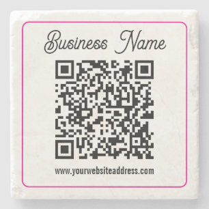 Instantly Create a Scannable QR code for Business Stone Coaster