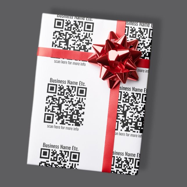 Instantly Create QR Code & Name w/Tiled Pattern Wrapping Paper (Creator Uploaded)