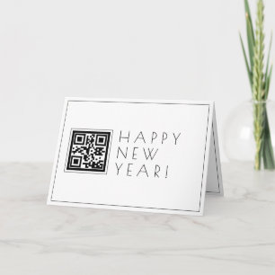Instantly Create QR code Stylish Happy New Years Card