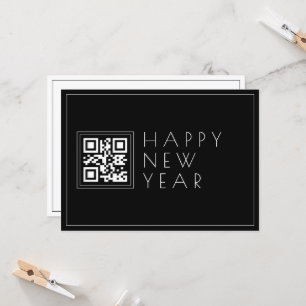 Instantly Create QR code Stylish Happy New Years Card