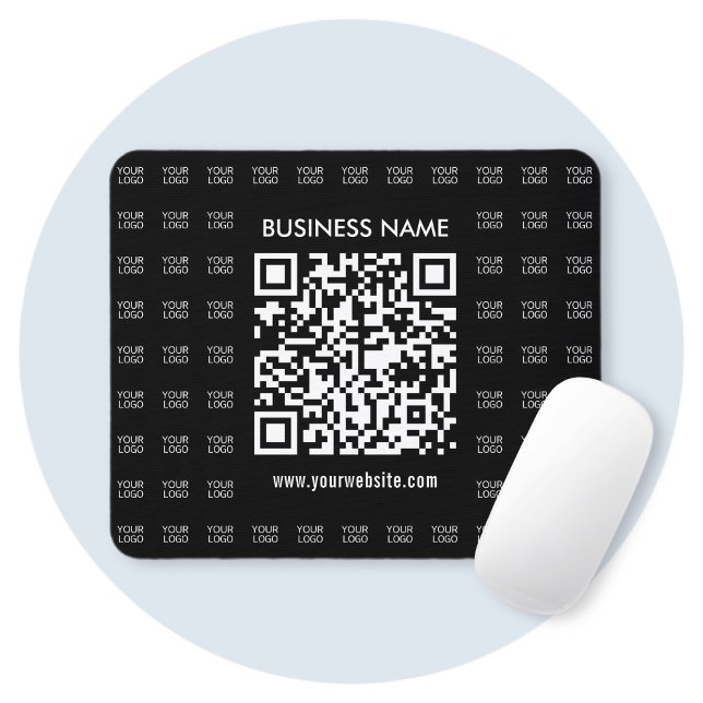 Instantly Create Scannable QR code & Logo Pattern Mouse Mat (Creator Uploaded)