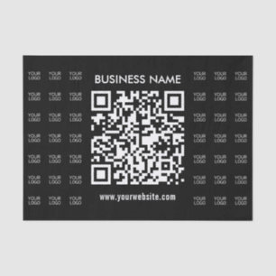 Instantly Create Scannable QR code & Logo Pattern Tissue Paper