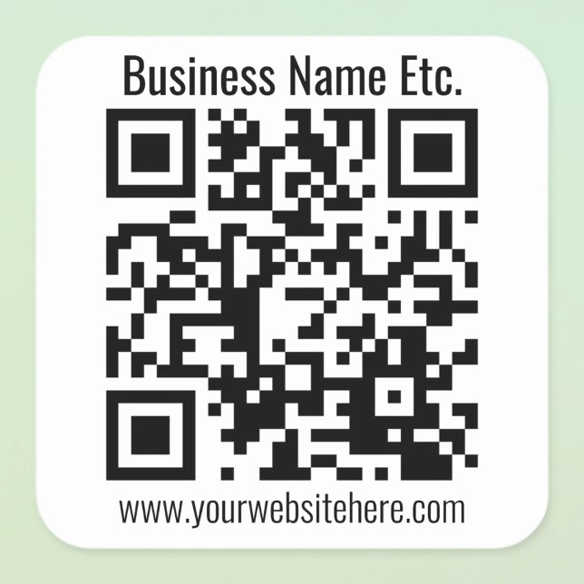 INSTANTLY CREATE SCANNABLE QR Code Square Sticker (Creator Uploaded)