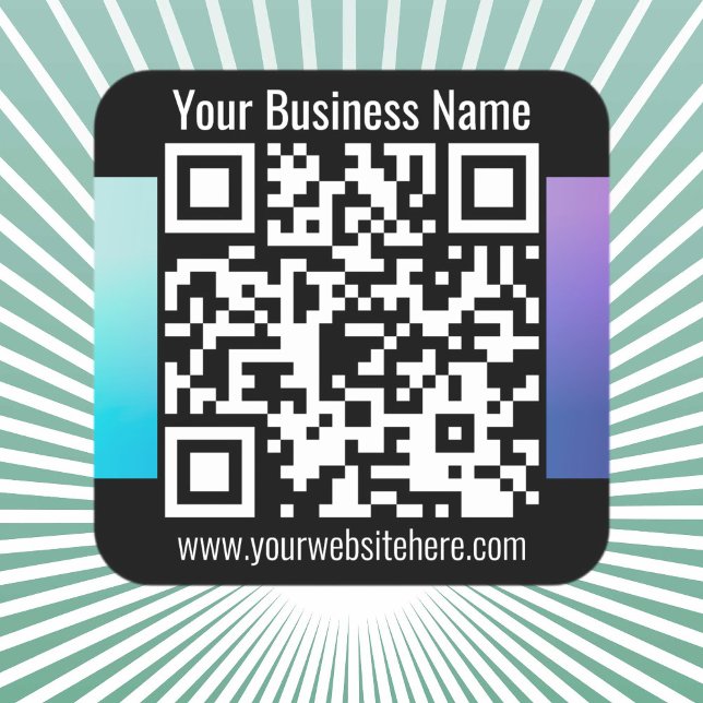 INSTANTLY CREATE SCANNABLE QR Code Square Sticker (Creator Uploaded)