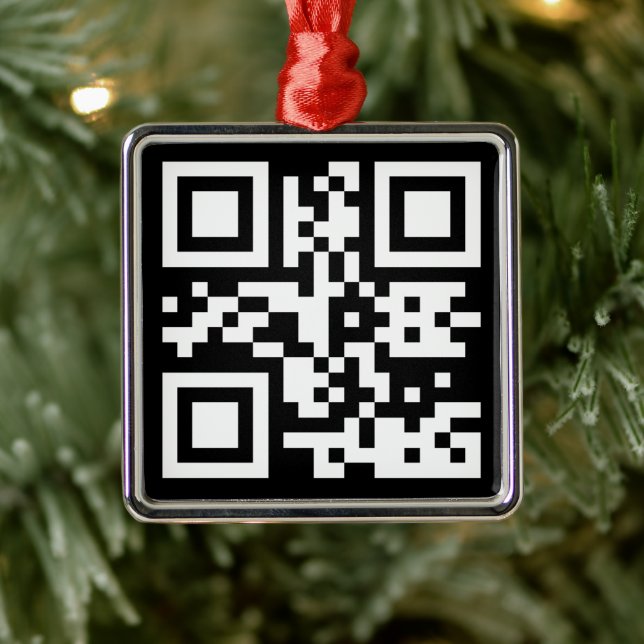 Instantly Created QR Code (by entering your URL) Metal Tree Decoration (Tree)