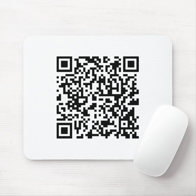 Instantly Created QR Code (by entering your URL) Mouse Mat (With Mouse)
