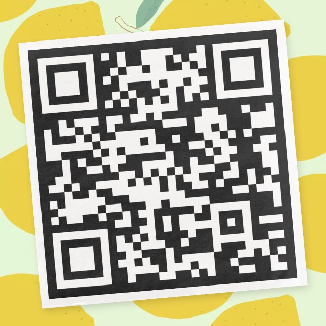 Instantly Created QR Code (by entering your URL) Napkin (Creator Uploaded)