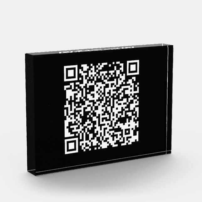 Instantly Created QR Code (by entering your URL) Photo Block (Left)