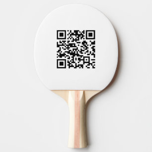 Instantly Created QR Code (by entering your URL) Ping Pong Paddle