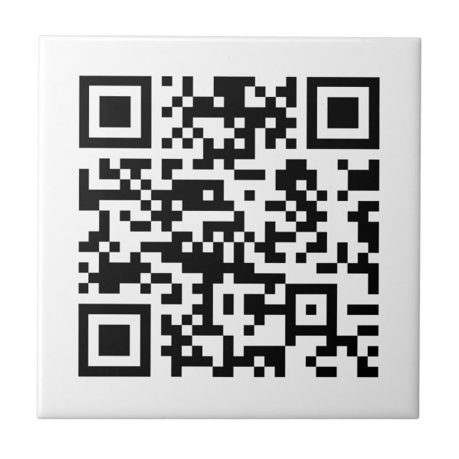 Instantly Created QR Code (by entering your URL) Tile (Front)