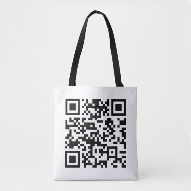 Instantly Created QR Code (by entering your URL) Tote Bag (Front)
