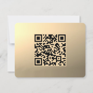 Instantly Editable QR code Template | Faux Gold
