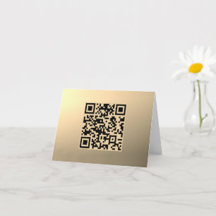 Instantly Editable QR code Template Faux Gold