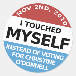 ...Instead Of Voting For Christine O'Donnell Classic Round Sticker