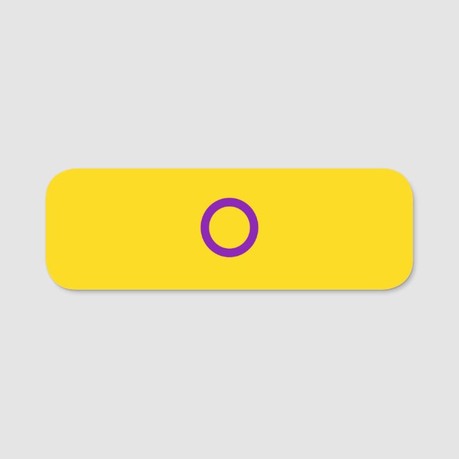 Instersex Flag Name Tag (Front)