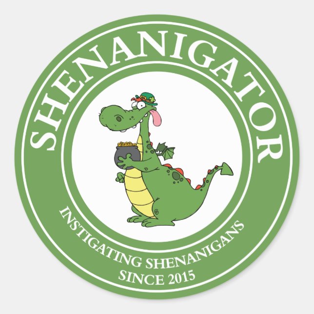 Instigating Shenanigans 2015 Classic Round Sticker (Front)
