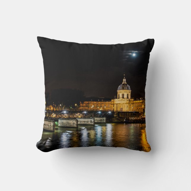 Institut de France and Pont des Arts - Paris Cushion (Front)