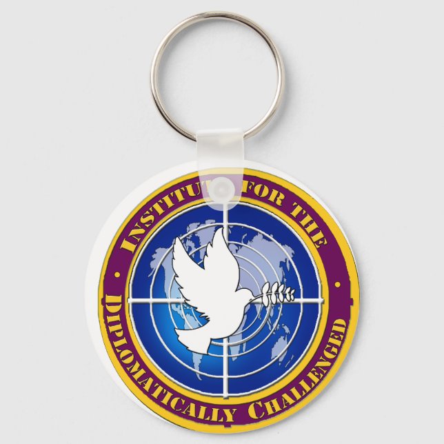 institute for the diplomatically challenged key ring (Front)