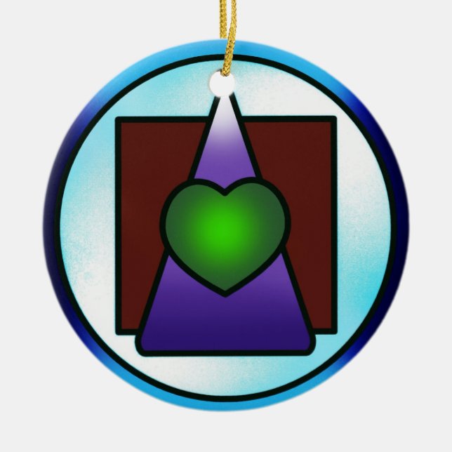 Institute of Divine Philosophical Science Ceramic Tree Decoration (Front)