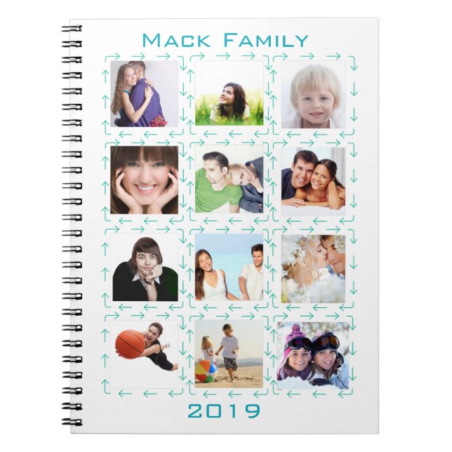 Instragram Modern Stylised Arrows Your Photos Notebook (Front)