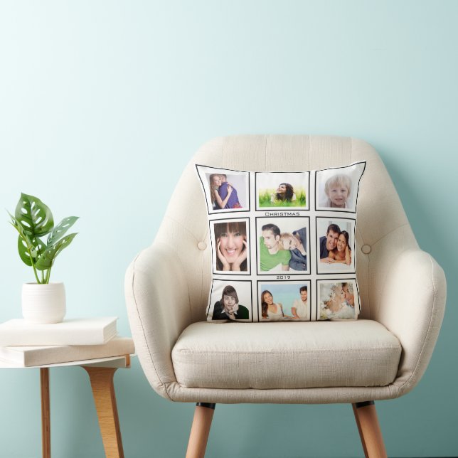 Instragram Modern Stylised Your Photos Cushion (Chair)