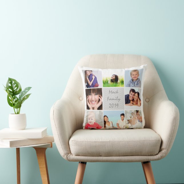Instragram Modern Stylised Your Photos Cushion (Chair)