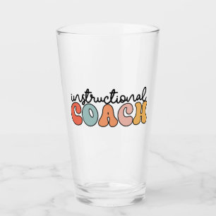 Instructional Coach Educational Coach Retro Glass