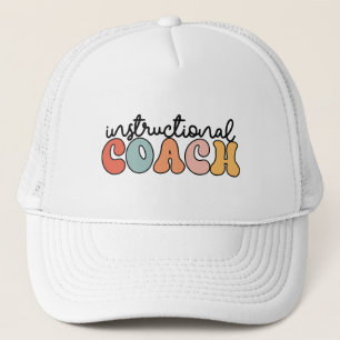 Instructional Coach Educational Coach Retro Trucker Hat