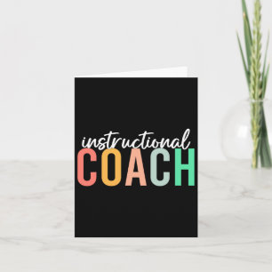 Instructional Coach Funny Back To School Worker Ap Card