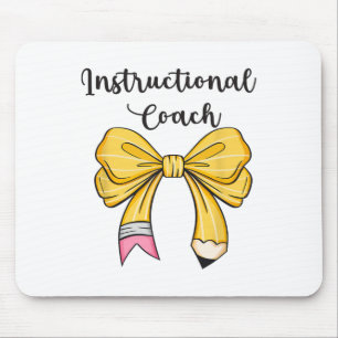 Instructional Coach Funny Back To School Worker Ap Mouse Mat