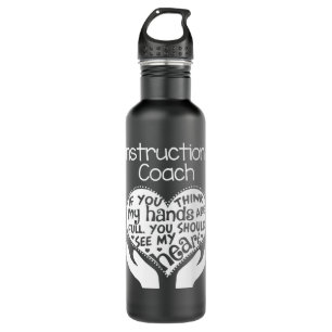Instructional Coach Teacher School Long Sleeve T G 710 Ml Water Bottle