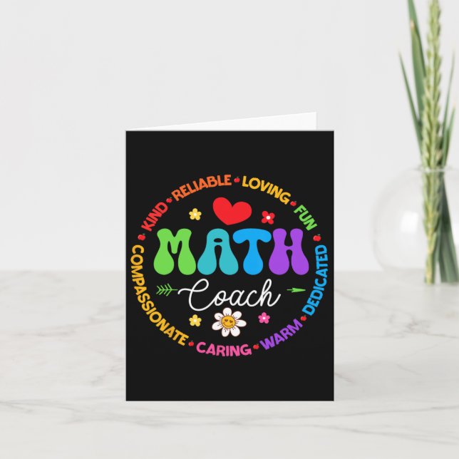Instructional Math Coach Crew Back To School Match Card (Front)