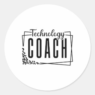 Instructional Technology Coach Cool Design For Tea Classic Round Sticker