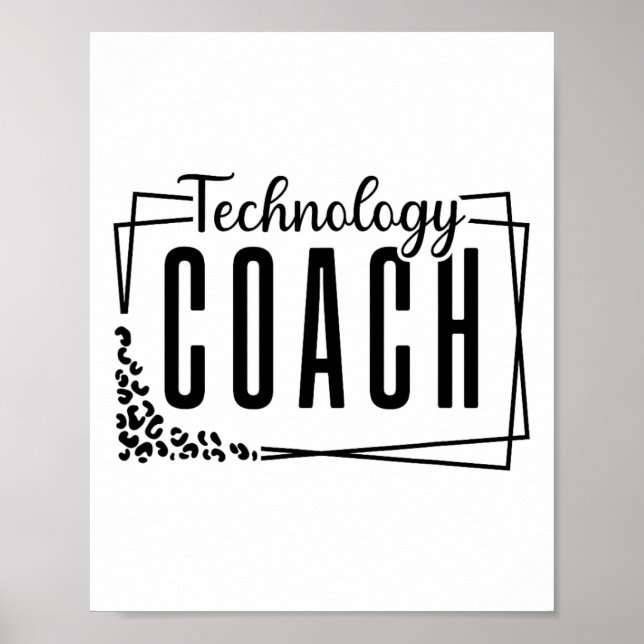 Instructional Technology Coach Cool Design For Tea Poster (Front)