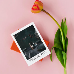 Instructions Candle Care Thank You Photo Card 