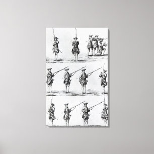 Instructions for a Bayonet Drill Canvas Print