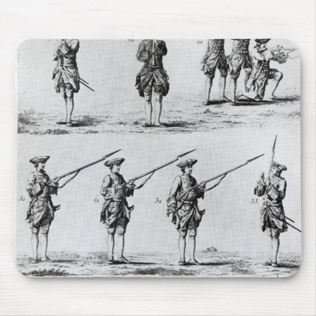 Instructions for a Bayonet Drill Mouse Mat (Front)