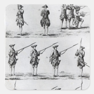 Instructions for a Bayonet Drill Square Sticker