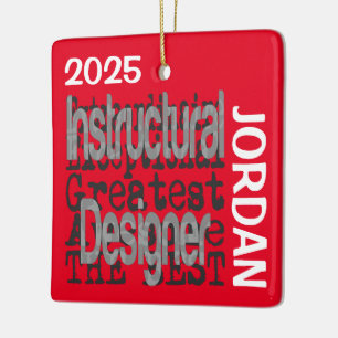 Instructural Designer Extraordinaire CUSTOM Ceramic Ornament